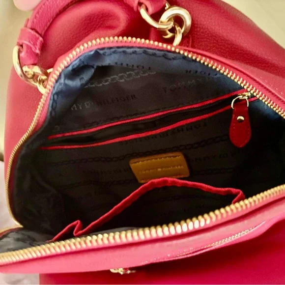 Tommy Hilfiger Women's Jaden Plus Red Backpack - Picture 10 of 10